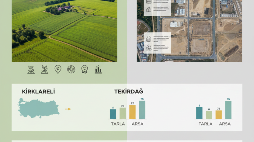 Tarla mı Arsa mı Daha Avantajlı Kırklareli, Tekirdağ ve Üsküp Karşılaştırması ve Yatırım Getirisi Analizi