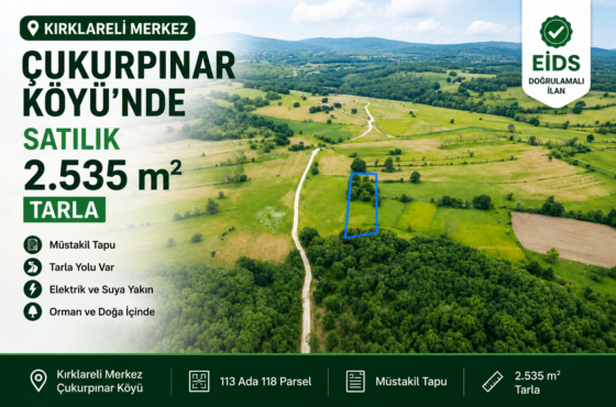 Orman İçinde 2.535 m² Satılık Müstakil Tapulu Arazi