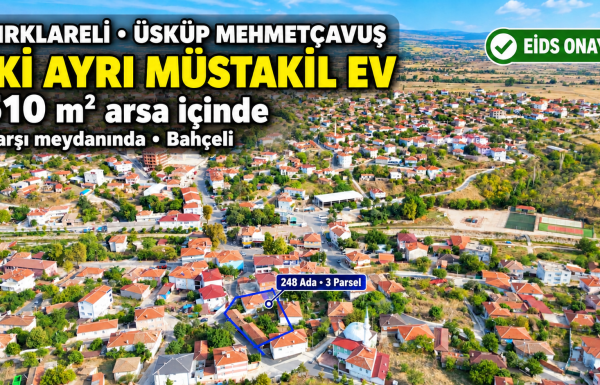 510 m² arsa içinde