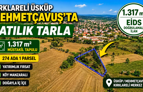 Kırklareli Üsküp Satılık Tarla-2