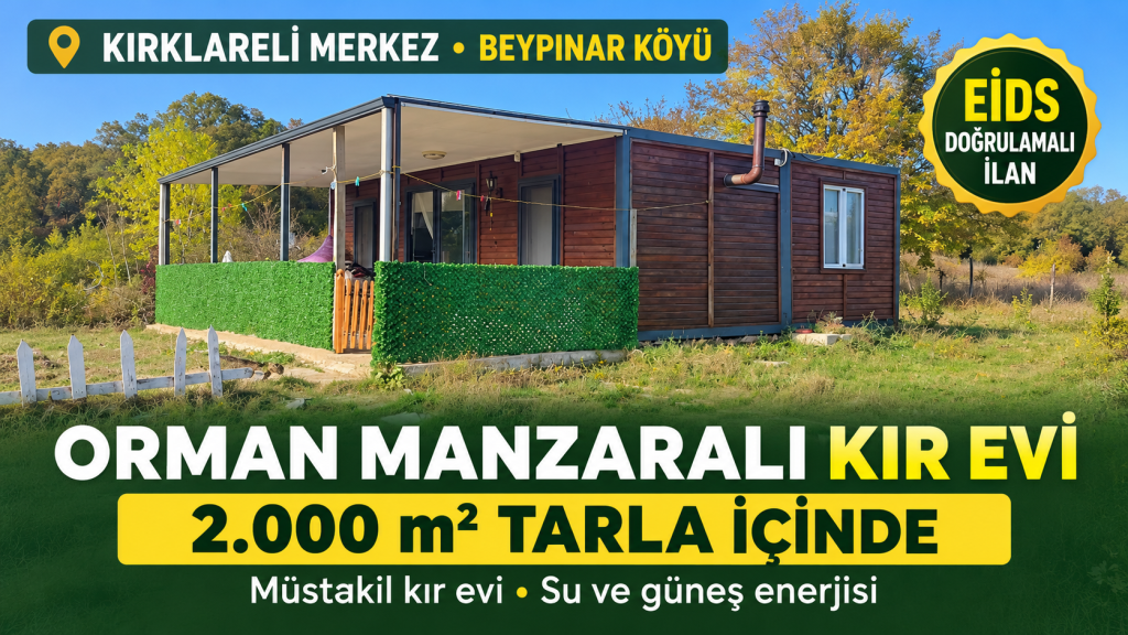 Orman manzaralı kır evi