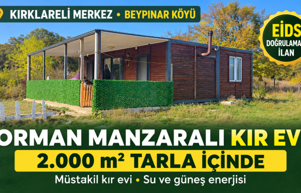 Orman manzaralı kır evi