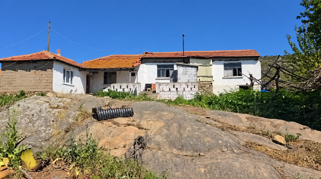 Yazısız köy evleri manzarası