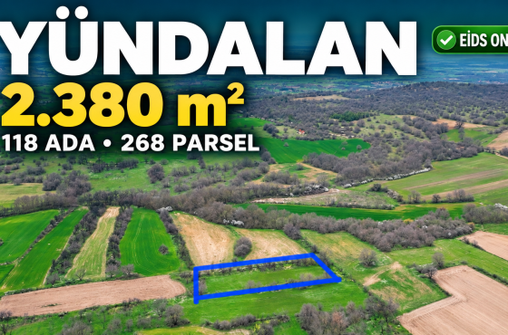 Kırklareli Yündalan Köyü’nde Köye Yakın 2.380 m² Satılık Tarla